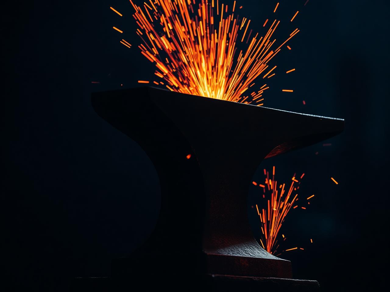 Anvil and sparks